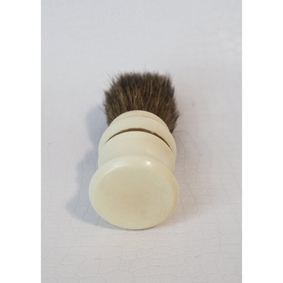 2 Vintage Shaving Brush  Badger Plastic & Bakelite Butterscotch 1930's - Picture 8 of 8
